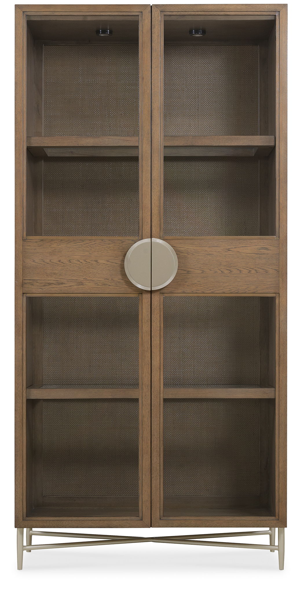 Sonnet - Display Cabinet - Dark Gray / Light Brown