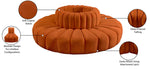 Arc - Velvet 8 Piece Round Modular Sofa