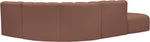 Arc - Faux Leather 5 Piece Corner Modular Sofa