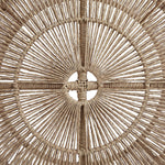 Coastline - Tempered Glass Top And Wicker Outdoor Patio Coffee Table - Natural | Natural