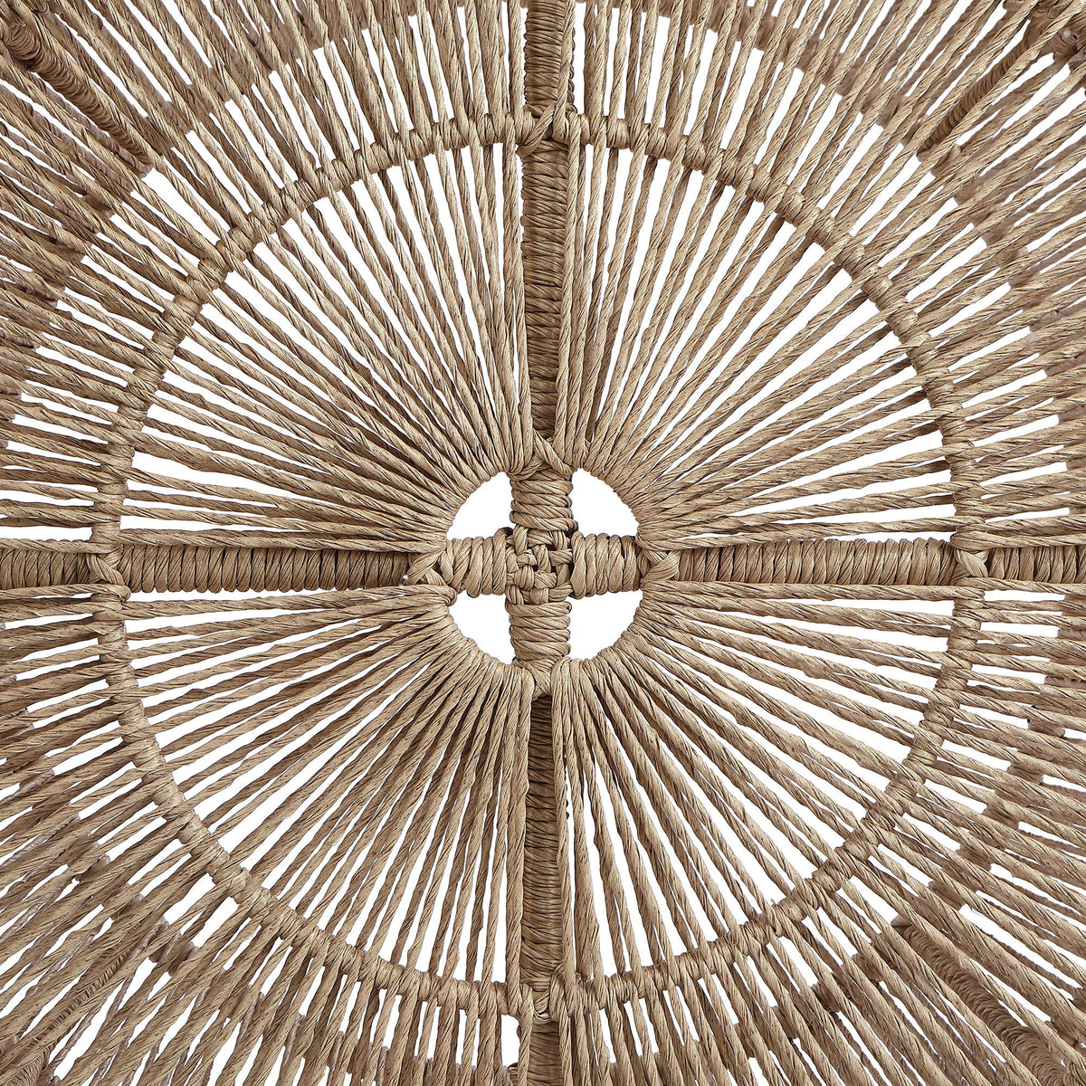 Coastline - Tempered Glass Top And Wicker Outdoor Patio Coffee Table - Natural | Natural