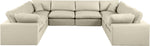 Comfy - 8 Piece Faux Leather Modular Sectional