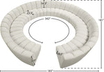 Infinity - 12 Piece Velvet Modular Sectional