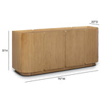 Moora - 4-Door Sideboard - Natural Ash