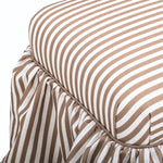Gertrude - Striped Linen Ottoman