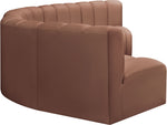 Arc - Faux Leather 6 Piece U-Shaped Modular Sofa