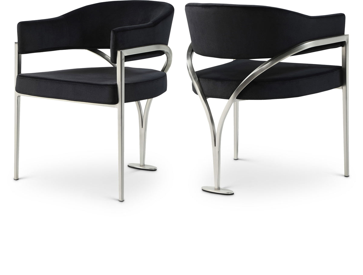 Madelyn - Dining Chair (Set of 2) - Brushed Chrome