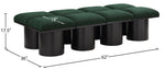 Pavilion - 8 Piece Modular Bench With Black Base