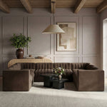 Rummi - Velvet Performance Fabric Upholstered Modular Sectional