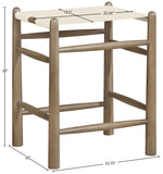 Santos - Backless Counter Stool With Stained Brown Base