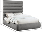 Adam - Chenille Fabric Bed With 70.5" Headboard