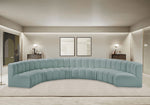 Arc - Faux Leather 8 Piece U-Shaped Modular Sofa