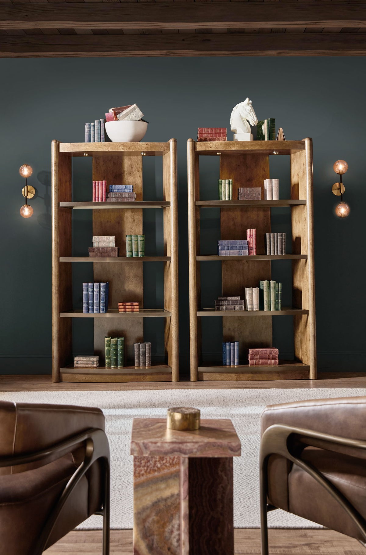 Melange - Romano Etagere - Dark Brown