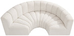 Arc - Boucle Fabric 4 Piece U-Shaped Modular Sofa