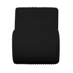 Senna - Oversized Corduroy Accent Chair - Black