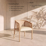 Sylvan - Vegan Leather Dining Chair (Set of 2) - Natural Frame