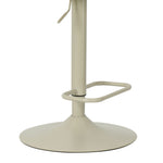 Leland - Adjustable Swivel Curved Back Wood Bar Stool With Faux Leather Seat