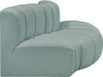 Arc - Faux Leather 3 Piece Modular Sofa