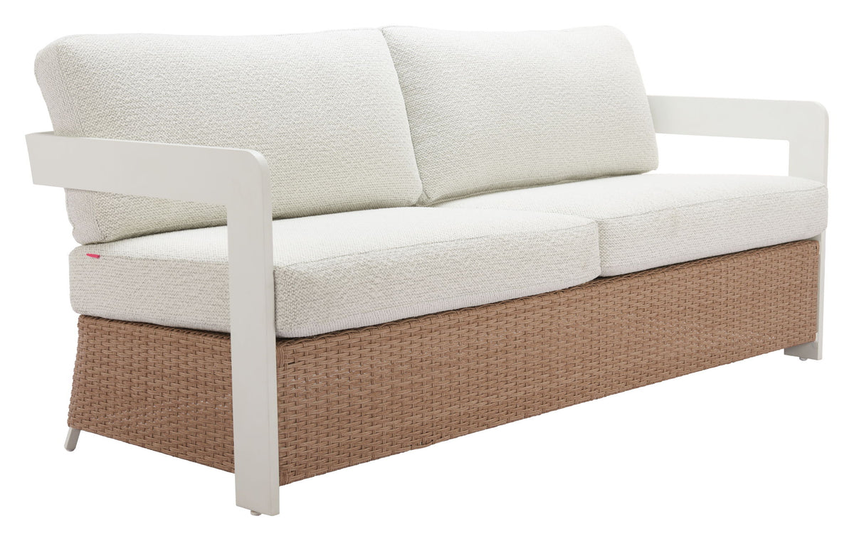 Gelo - Outdoor Sofa - White / Brown