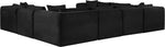Shaggy - 8 Piece Modular U-Shaped Sectional