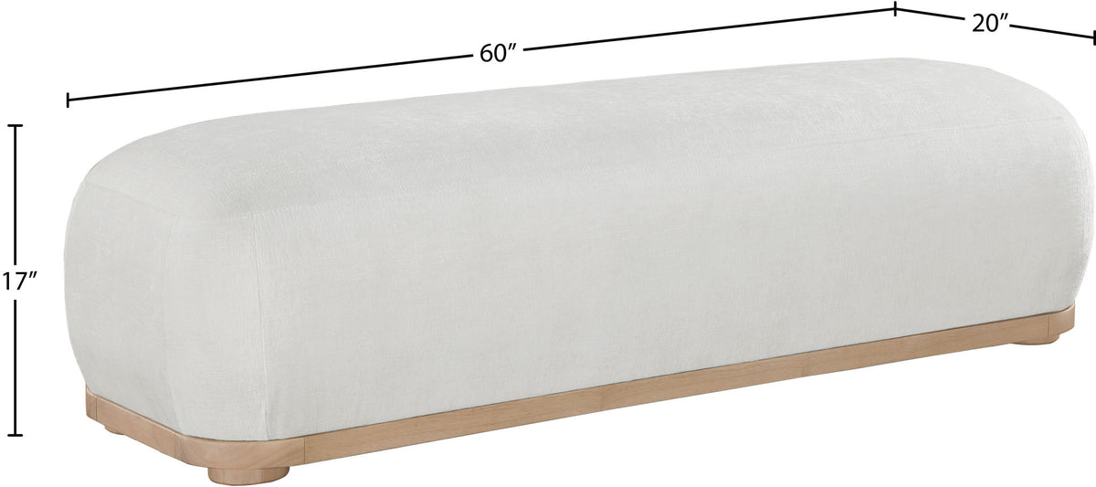 Calum - Bench - Light Brown Frame