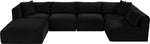 Shaggy - 6 Piece Modular U-Shaped Sectional