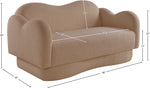 Bloom - Teddy Fabric Loveseat