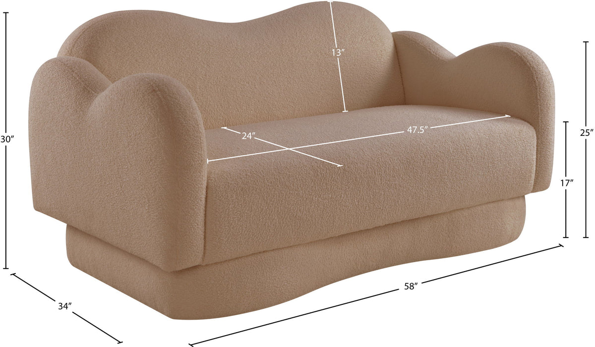 Bloom - Teddy Fabric Loveseat
