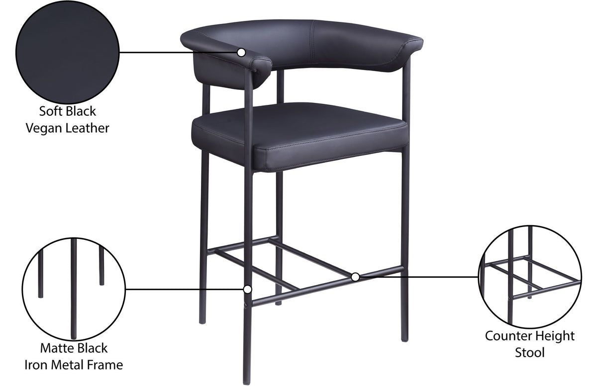 Malin - Faux Leather Counter Stool (Set of 2)