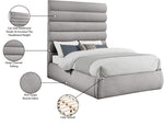Adam - Boucle Fabric Bed With 70.5" Headboard