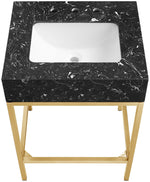 Marmo - Engineered Marble Bathroom Vanity With Gold Base