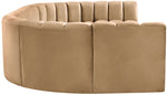 Arc - Velvet Modular U-Shaped Sectional