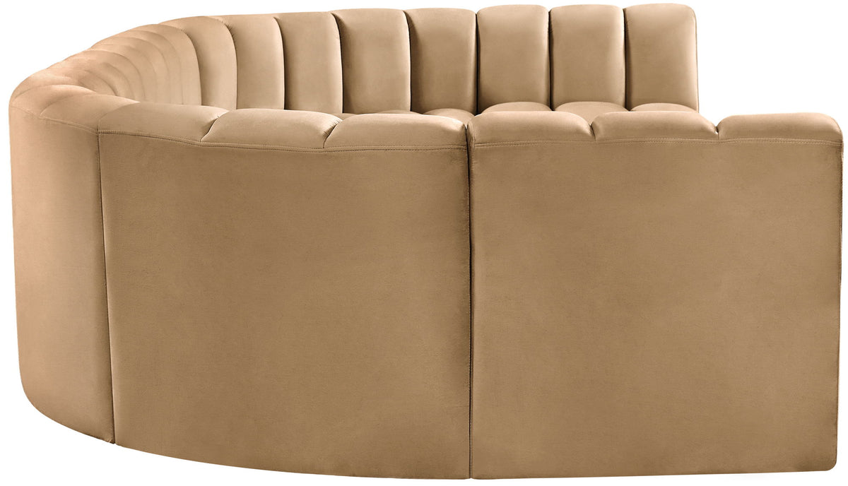 Arc - Velvet Modular U-Shaped Sectional
