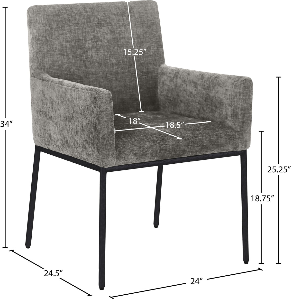 Reeves - Dining Chair With Black Legs (Set of 2)