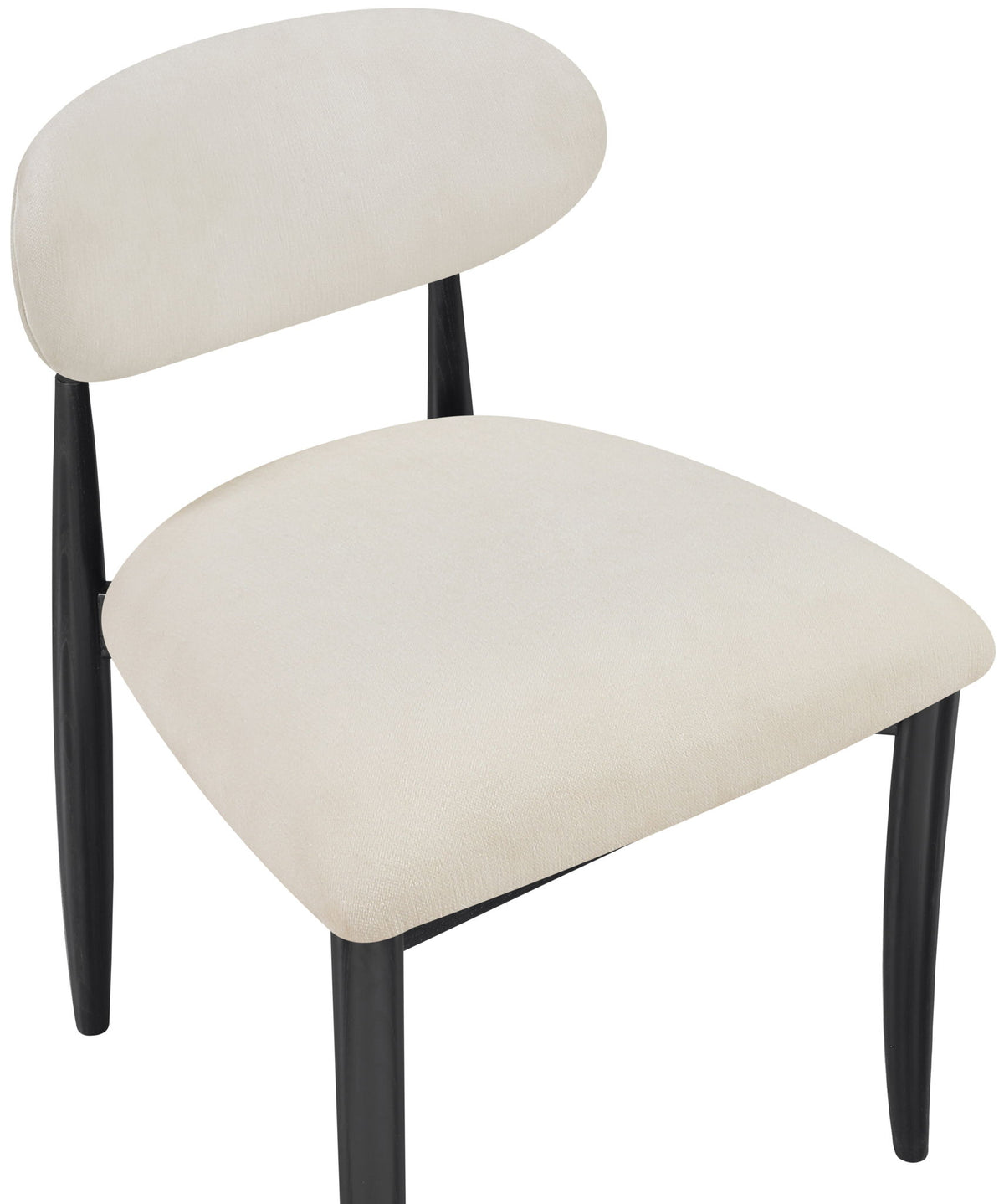 Riccio - Fabric Dining Side Chair (Set of 2) - Black Frame