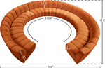 Infinity - 11 Piece Velvet Modular Sectional