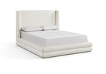 Chandra - Linen Textured Fabric Upholstered Bed