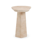 Zaya - Faux Marble Side Table - Rose