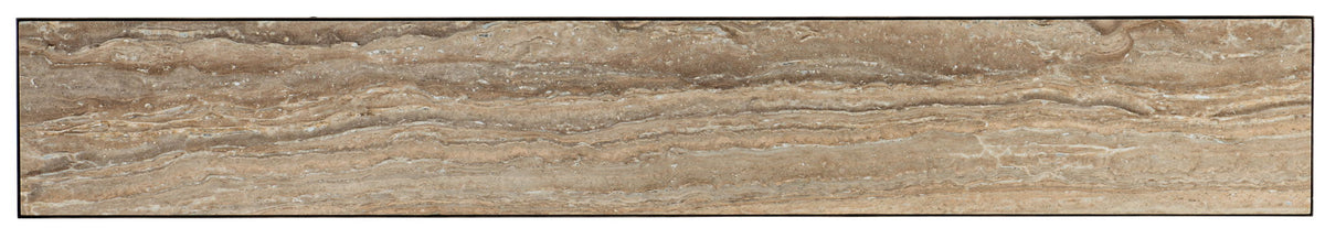 La Grange - St. James Metal And Stone Console - Dark Brown