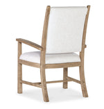 Vineyard Row - Post Back Upholstered Arm Chair (Set of 2) - Beige / Light Brown