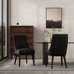 Manhattan Beever - Chenille Wood Dining Chair (Set of 2)