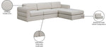 Beckham - 4 Piece Modular L-Sahped Sectional