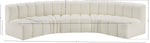 Arc - Faux Leather 5 Piece U-Shaped Modular Sofa
