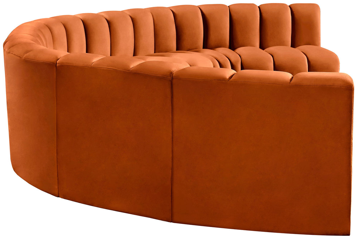 Arc - Velvet 8 Piece U-Shaped Modular Sofa