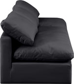 Indulge - Faux Leather 3 Seat Modular Armless Sofa