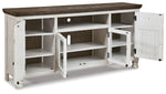 Havalance - Extra Large TV Stand - 4 Doors - Brown / Beige