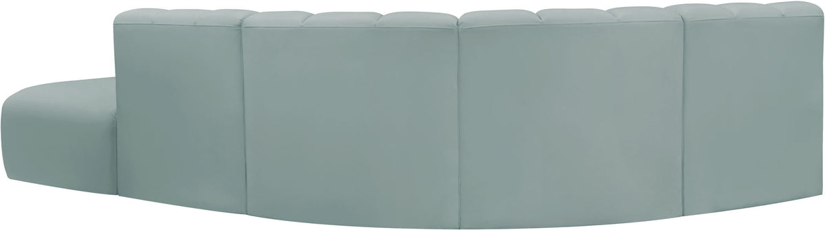 Arc - Faux Leather 5 Piece Corner Modular Sofa