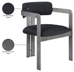 Aurum - Vegan Leather Upholstered Dining Chair With Gray Base (Set of 2)