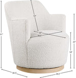 Clarita - Boucle Swivel Accent Chair