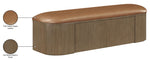 Velden - Upholstered Storage Bench With Stained Brown Base